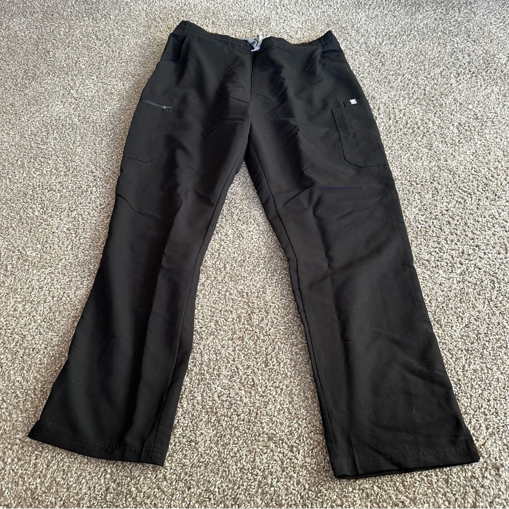 Figs Black Track Pants